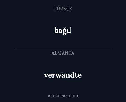 bağıl - verwandte