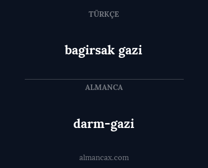 darm-gazi - bagirsak gazi