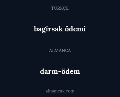 bagirsak ödemi - darm-ödem