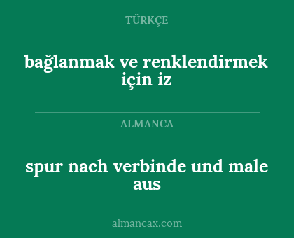 spur nach verbinde und male aus - bağlanmak ve renklendirmek için iz