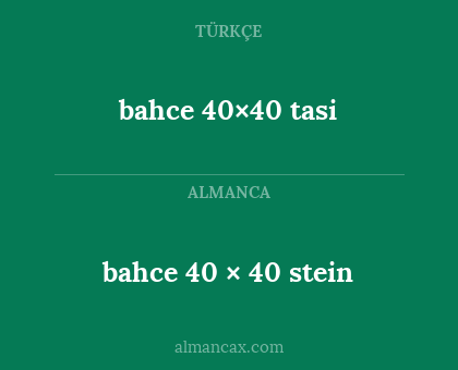 bahce 40 × 40 stein - bahce 40×40 tasi