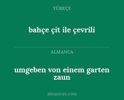 umgeben von einem garten zaun - bahçe çit ile çevrili