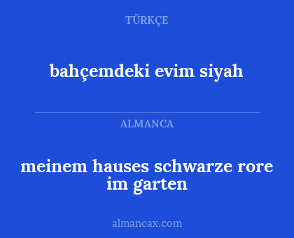 bahçemdeki evim siyah - meinem hauses schwarze rore im garten