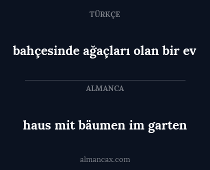 haus mit bäumen im garten - bahçesinde ağaçları olan bir ev