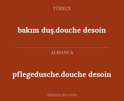 bakım duş.douche desoin - pflegedusche.douche desoin