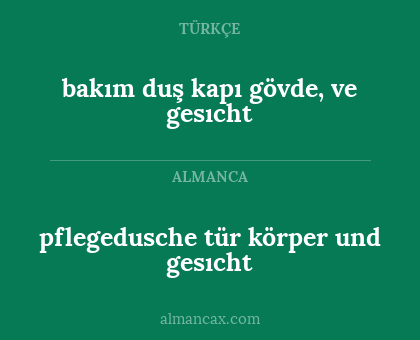 bakım duş kapı gövde, ve gesıcht - pflegedusche tür körper und gesıcht