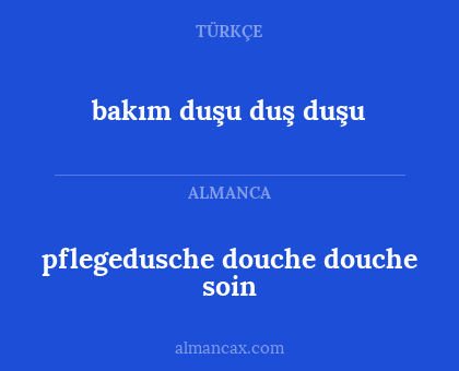 pflegedusche douche douche soin - bakım duşu duş duşu