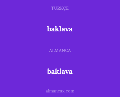 baklava - baklava