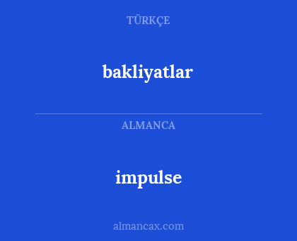 bakliyatlar - impulse