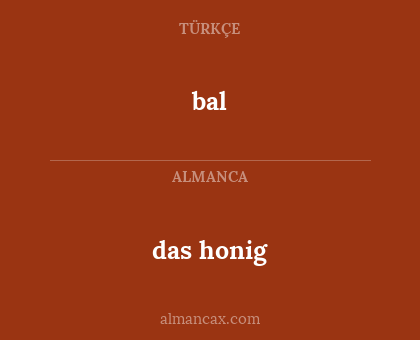 das honig - bal