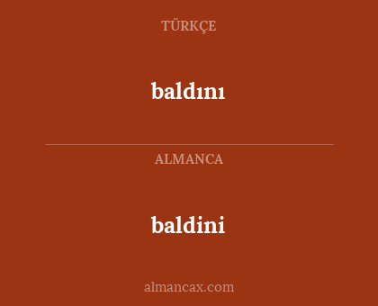 baldini - baldını