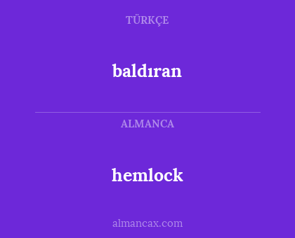 hemlock - baldıran