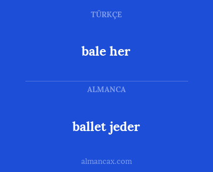 bale her - ballet jeder