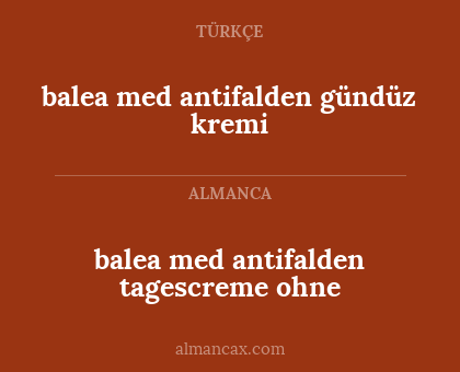 balea med antifalden gündüz kremi - balea med antifalden tagescreme ohne