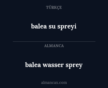 balea su spreyi - balea wasser sprey