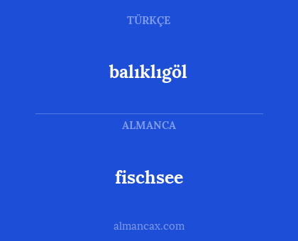 balıklıgöl - fischsee