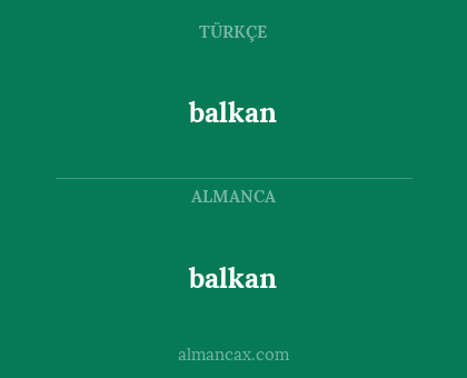 balkan - balkan