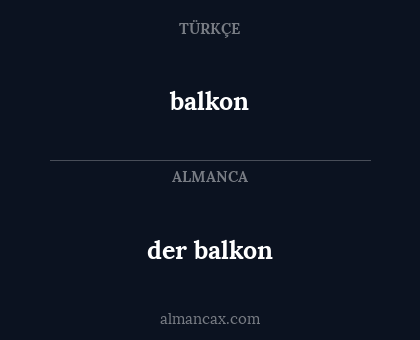 der balkon - balkon