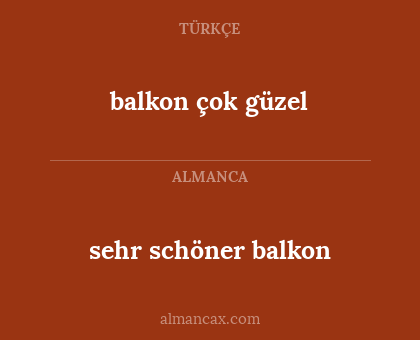balkon çok güzel - sehr schöner balkon