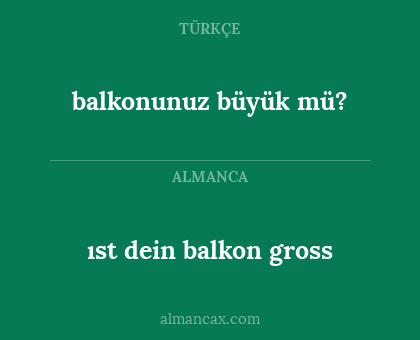 balkonunuz büyük mü? - ıst dein balkon gross