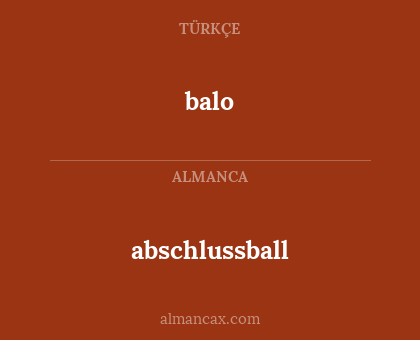 balo - abschlussball