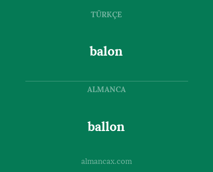 ballon - balon