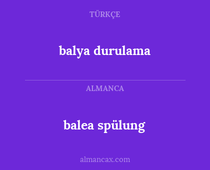 balya durulama - balea spülung