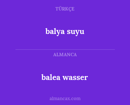 balea wasser - balya suyu