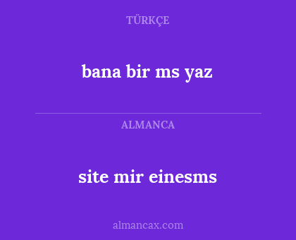 site mir einesms - bana bir ms yaz