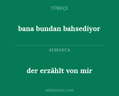 der erzählt von mir - bana bundan bahsediyor