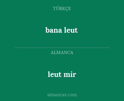 bana leut - leut mir
