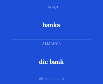 die bank - banka