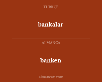 bankalar - banken