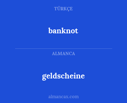 banknot - geldscheine