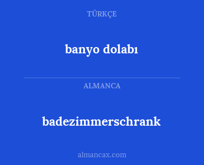 banyo dolabı - badezimmerschrank