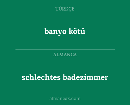 schlechtes badezimmer - banyo kötü