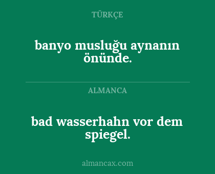 bad wasserhahn vor dem spiegel. - banyo musluğu aynanın önünde.