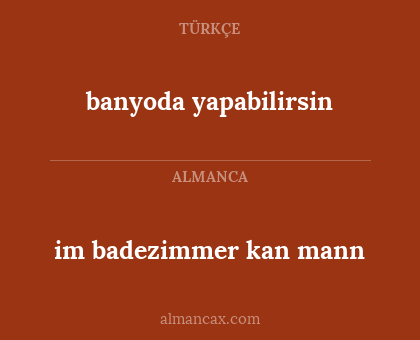 banyoda yapabilirsin - im badezimmer kan mann