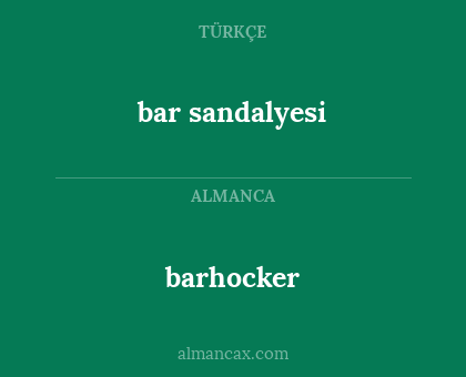 bar sandalyesi - barhocker