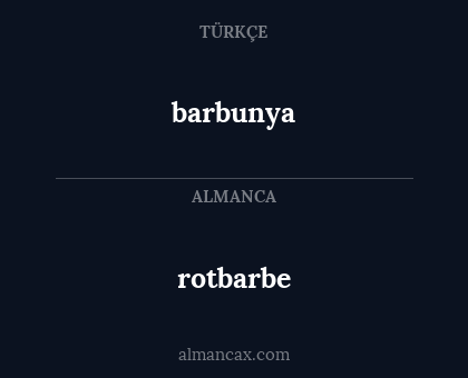 rotbarbe - barbunya