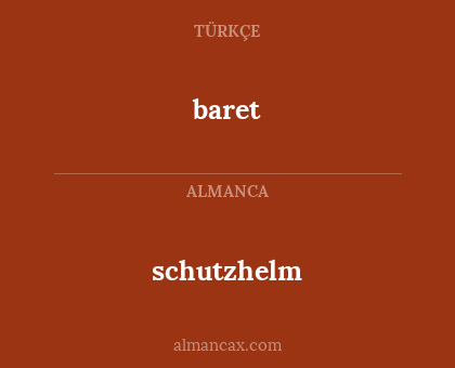 schutzhelm - baret