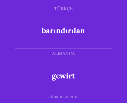 barındırılan - gewirt