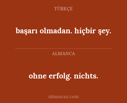 ohne erfolg.
nichts. - başarı olmadan.
hiçbir şey.