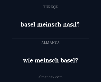 basel meinsch nasıl? - wie meinsch basel?