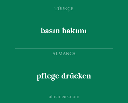 pflege drücken - basın bakımı
