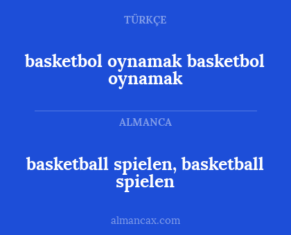 basketbol oynamak basketbol oynamak - basketball spielen, basketball spielen