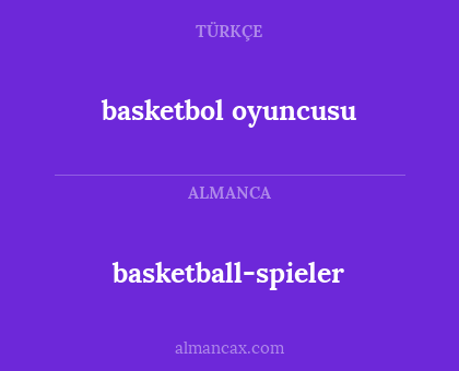 basketball-spieler - basketbol oyuncusu