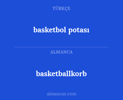 basketballkorb - basketbol potası