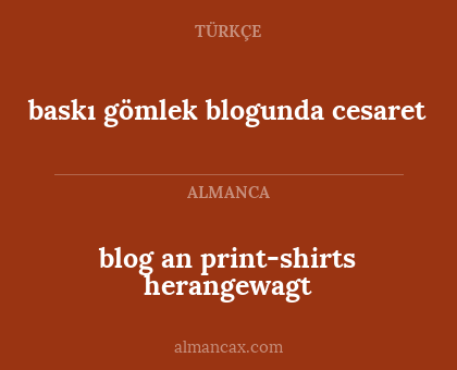 baskı gömlek blogunda cesaret - blog an print-shirts herangewagt