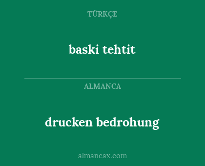 baski tehtit - drucken bedrohung